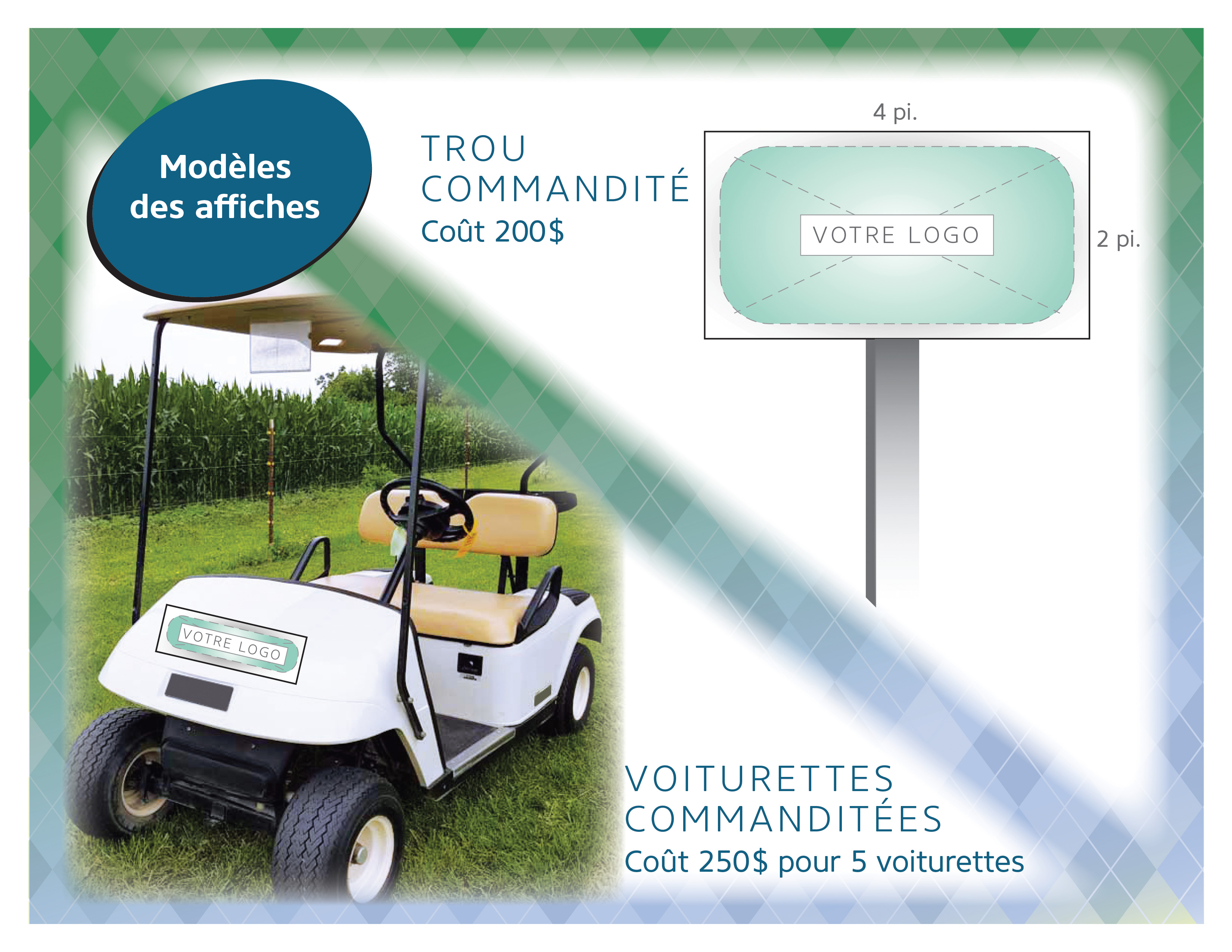 Golf CCMVG 2019 Modèles des Affiches