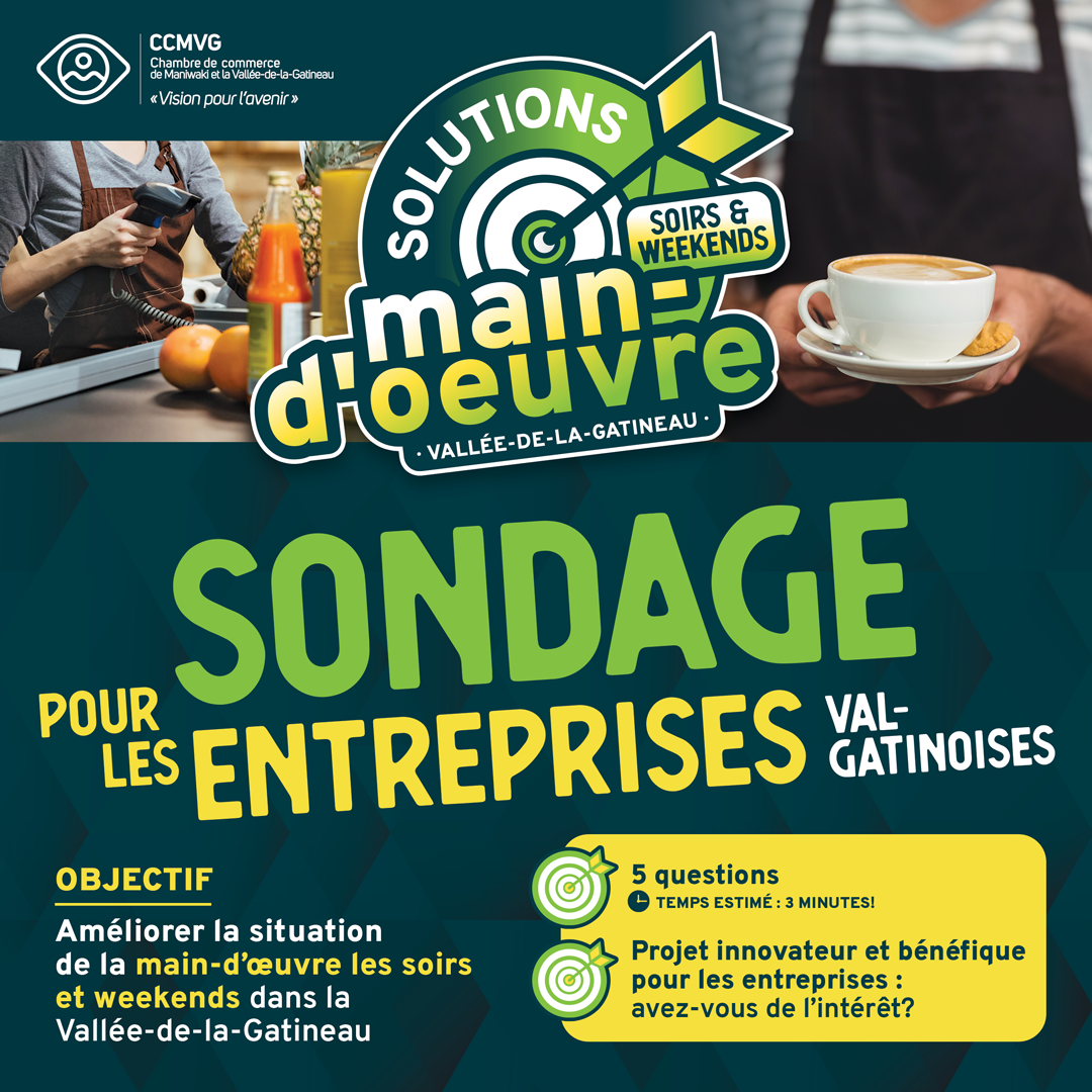 Sondage Solutions main doeuvre soirs weekends